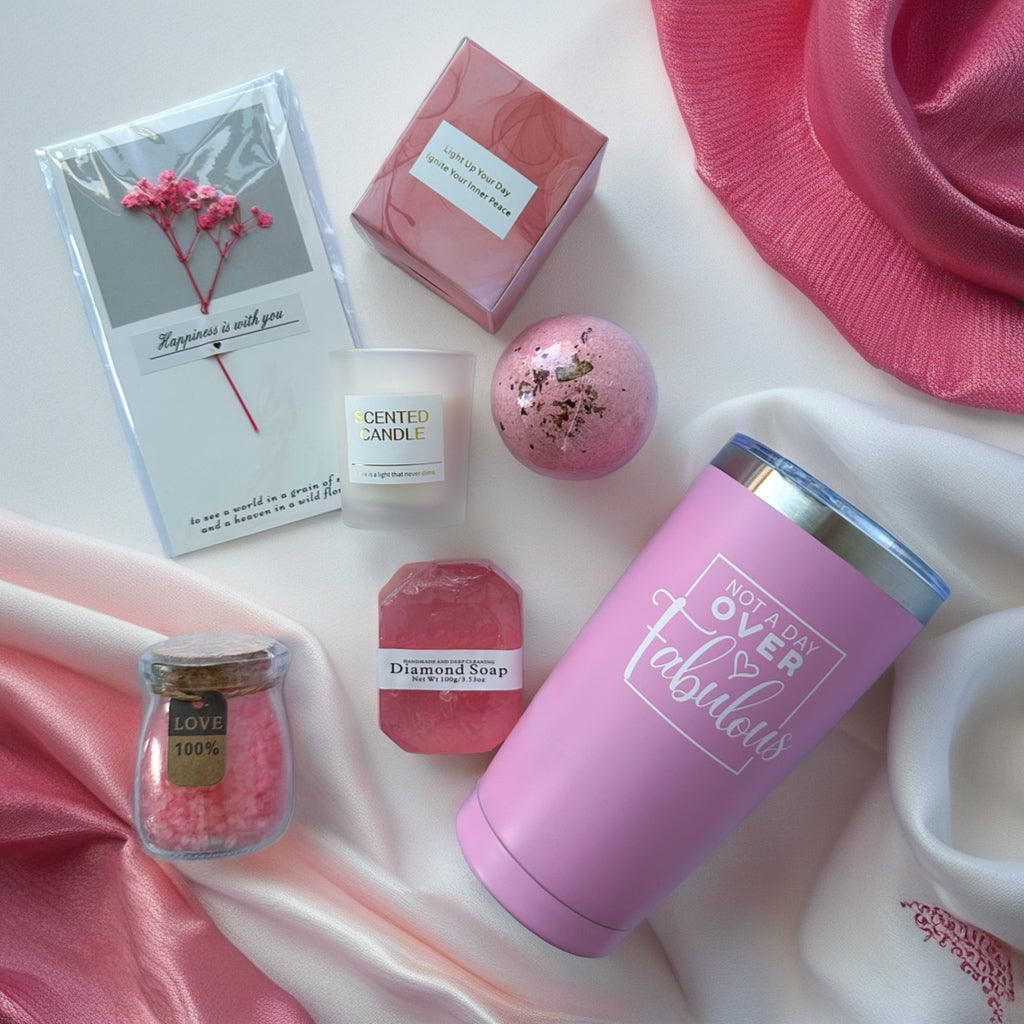 Pink Gift Set with Delicate Aroma