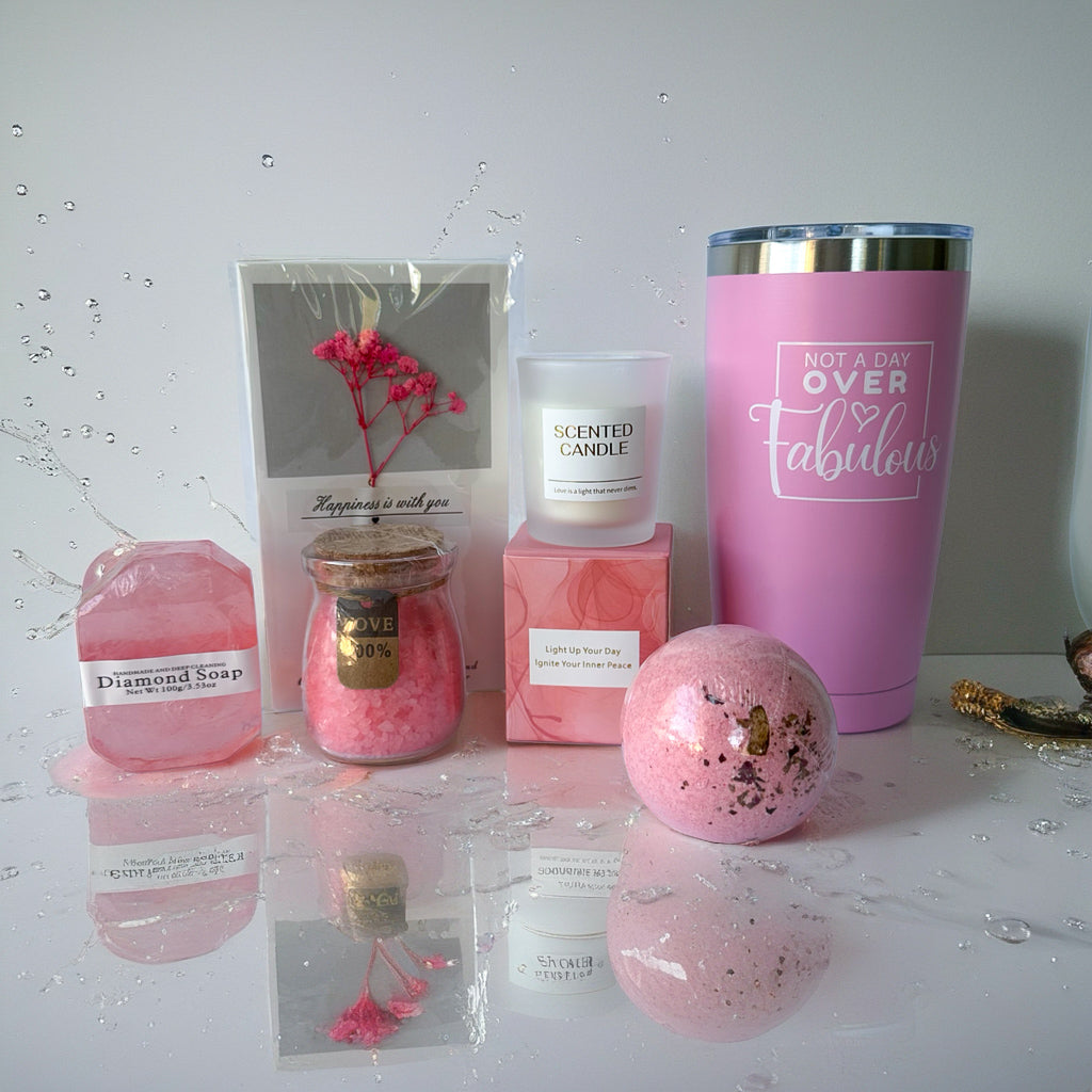 Pink Gift Set with Delicate Aroma
