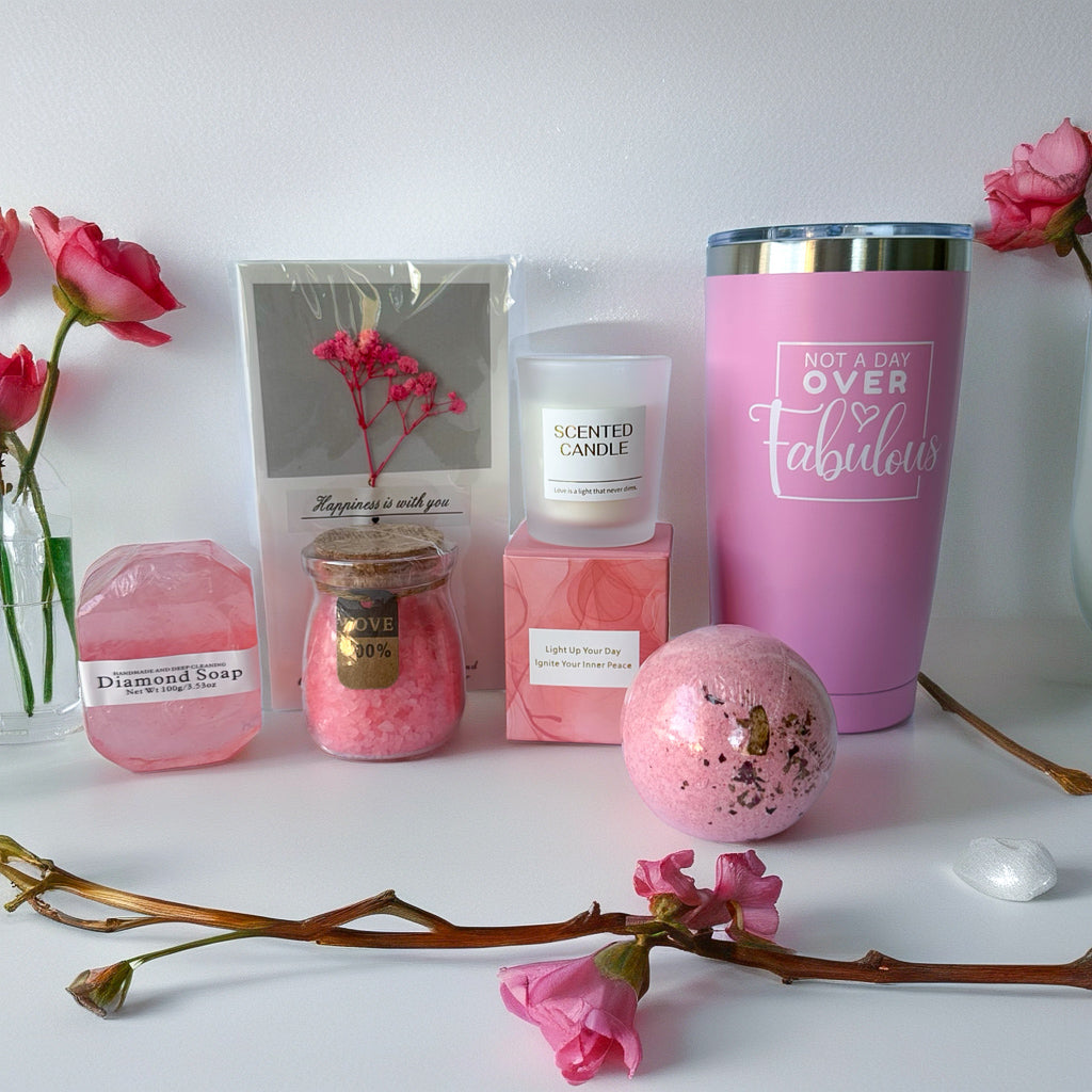 Pink Gift Set with Delicate Aroma