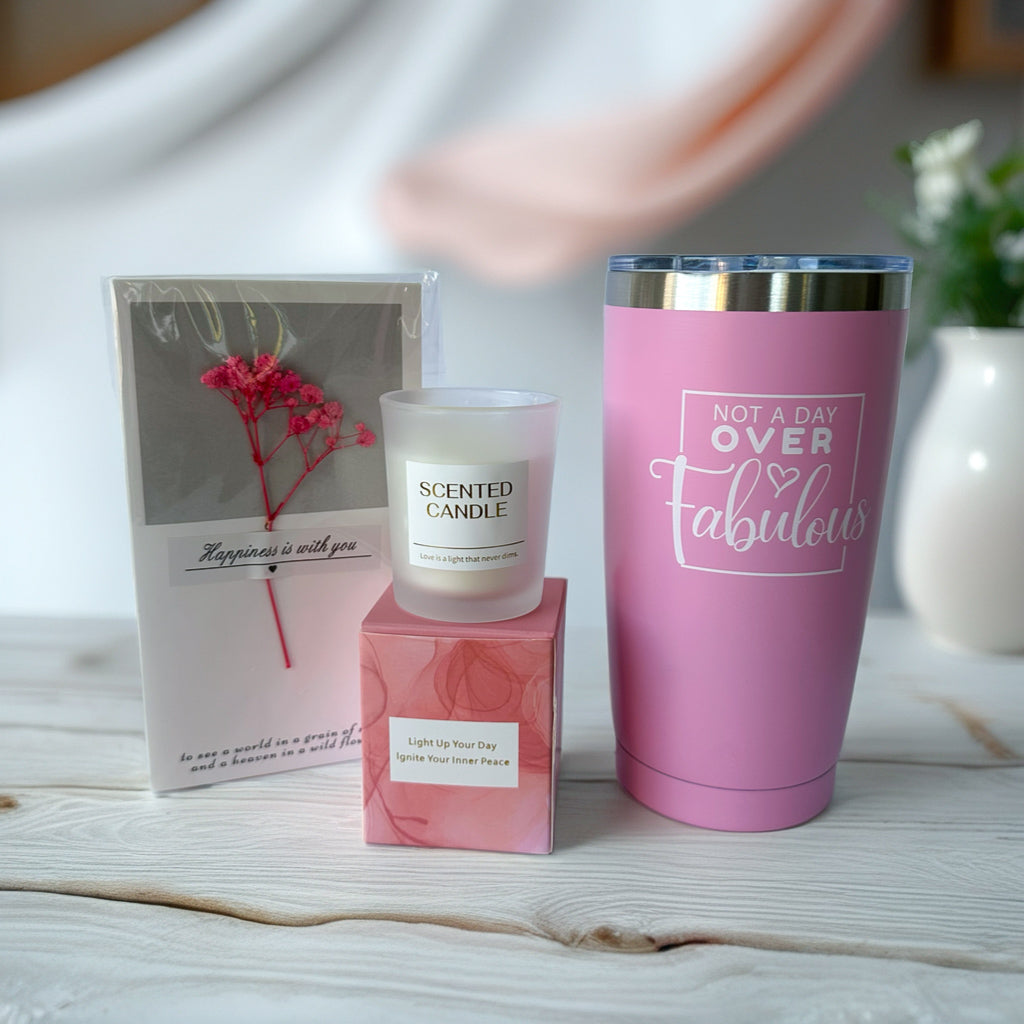 Pink Gift Set with Delicate Aroma