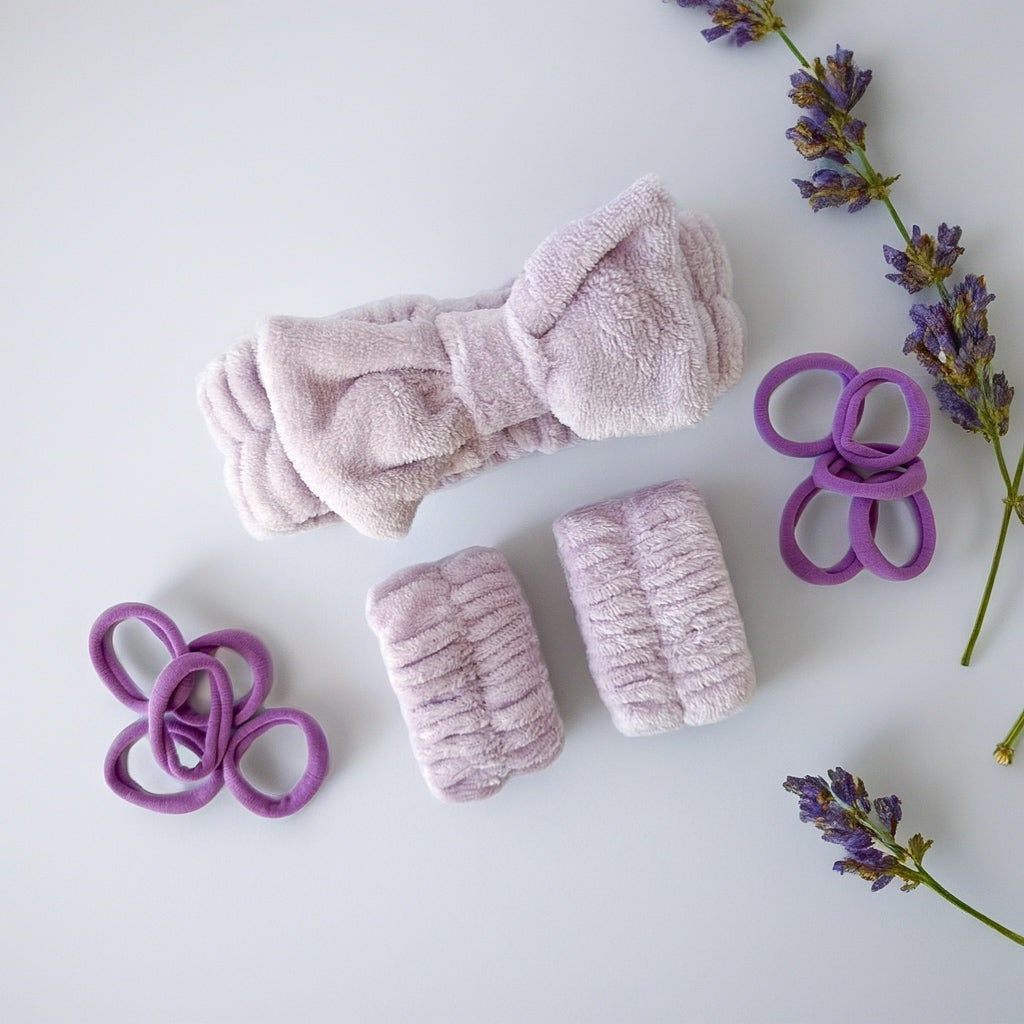 Purple Hair Accessories Set