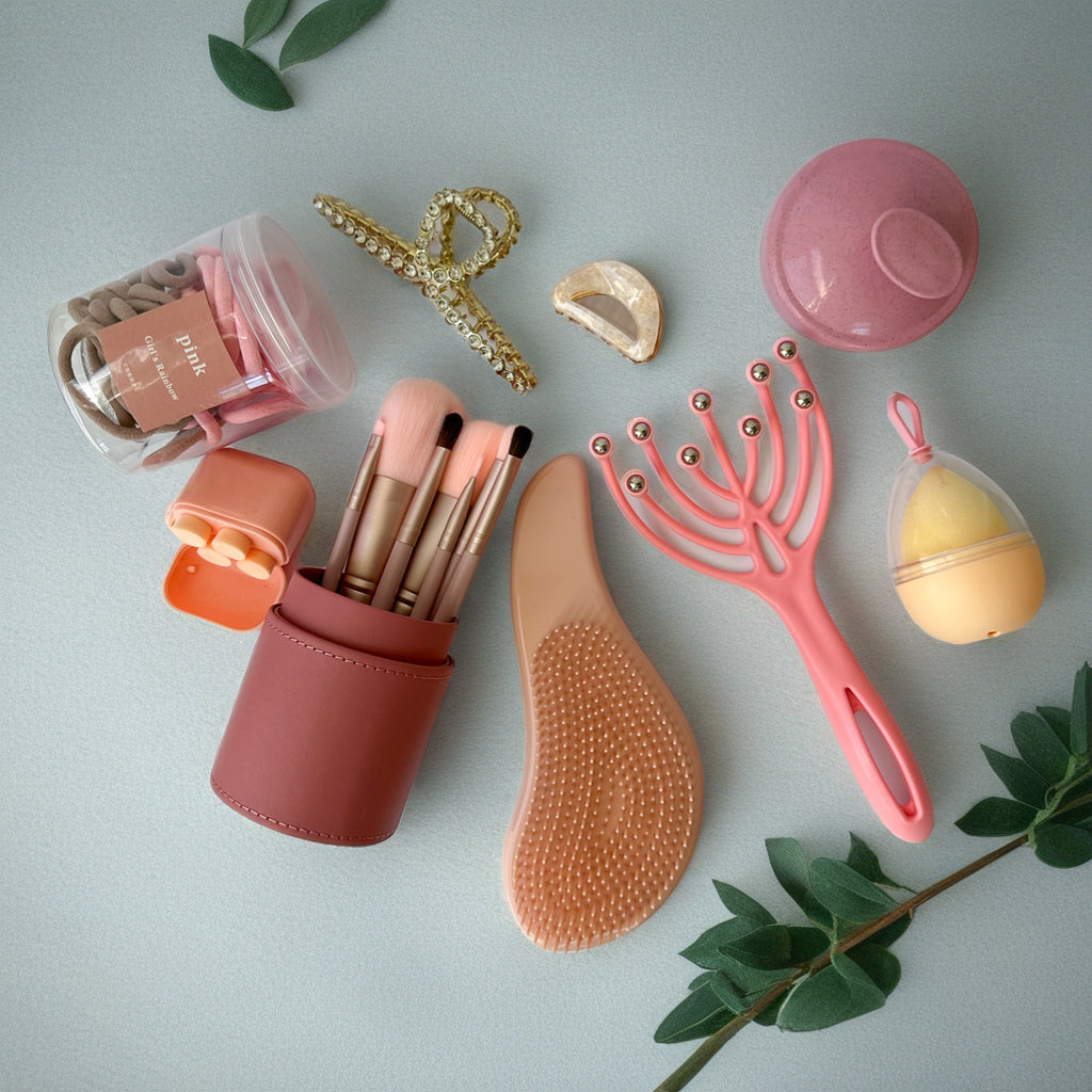 9-in-1 Beauty & Self-Care Set Hair & Makeup Accessories