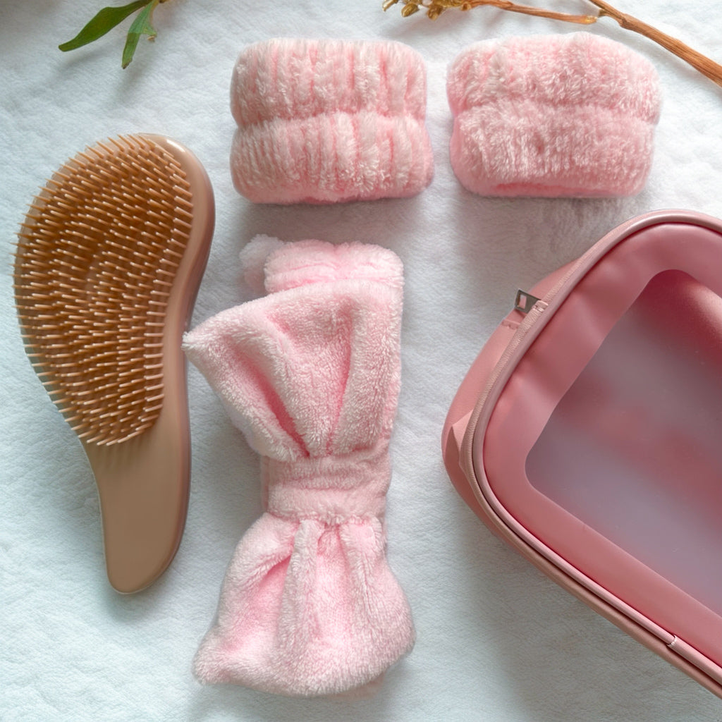 7-in-1 Pink Self-Care Spa Box 💖 Face, Nails & Hair Beauty Set