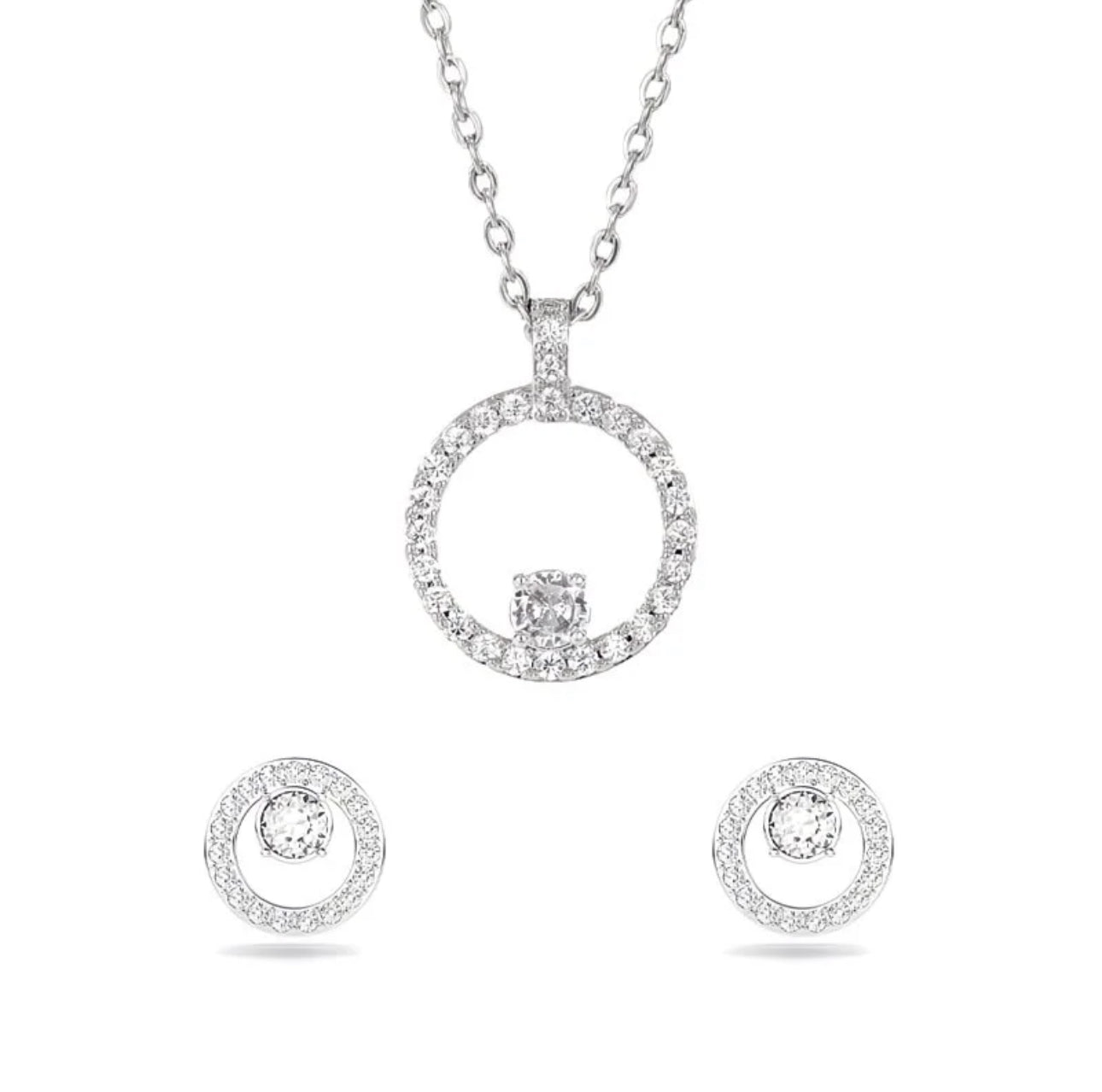 Elegant Sparkle Set ✨ Necklace + Earrings Duo