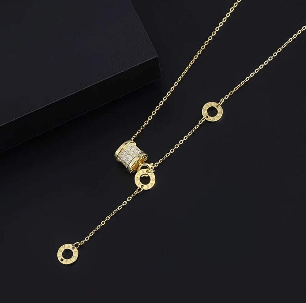 Gold Lariat Necklace 💛 Minimalist & Feminine Charm