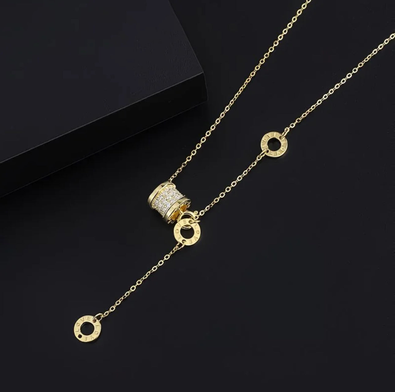 Gold Lariat Necklace 💛 Minimalist & Feminine Charm